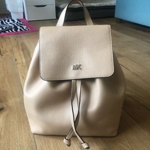 Michael Kors Beige Convertible Backpack